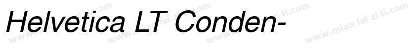 Helvetica LT Conden字体转换